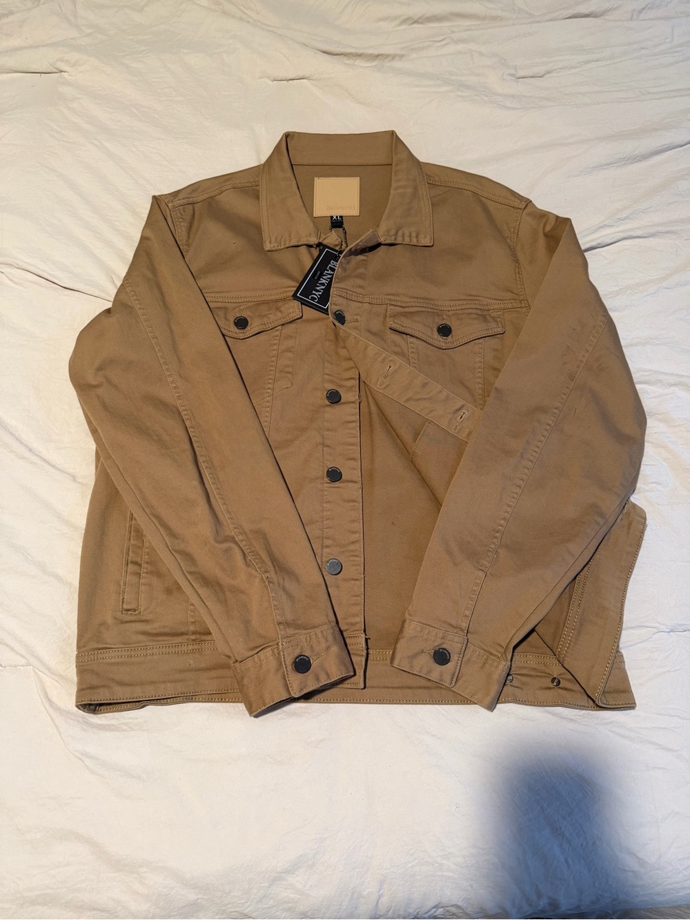 Blank NYC Men’s Tan Cotton Shirt Jacket